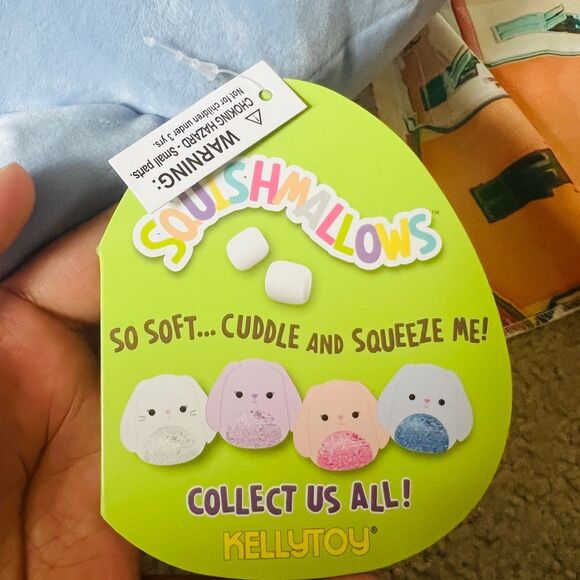 SQUISHMALLOW 16 INCH EASTER PLUSH WITH SEQUIN BELLY | BUNNY BUTTONS NWT - Picture 9 of 15